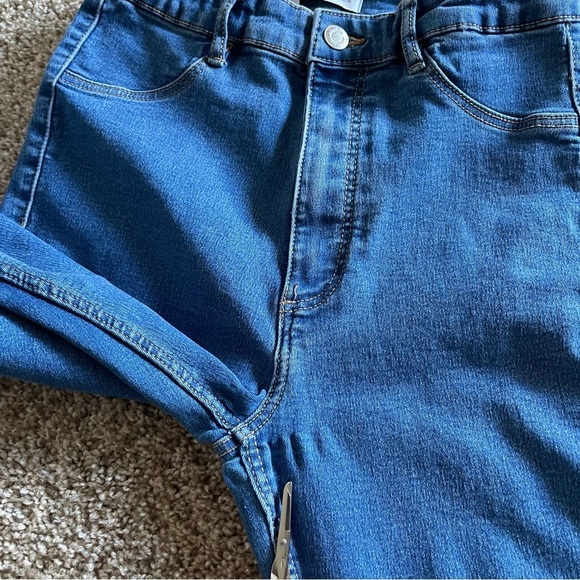 Zara High Rise Jeggings Women’s 6 Blue Medium Wash Super Elastic Pants Skinny - Picture 6 of 12